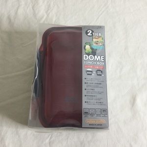 Burgundy Brown Black Bento Box Japan new